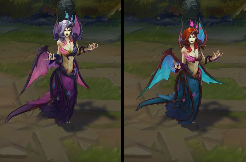 Blackthorn Morgana chroma skin  pack for league of legends ingame picture