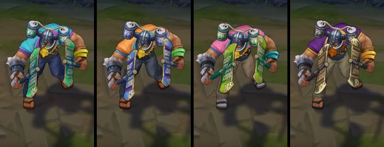 Brolaf chroma skin  pack for league of legends ingame picture