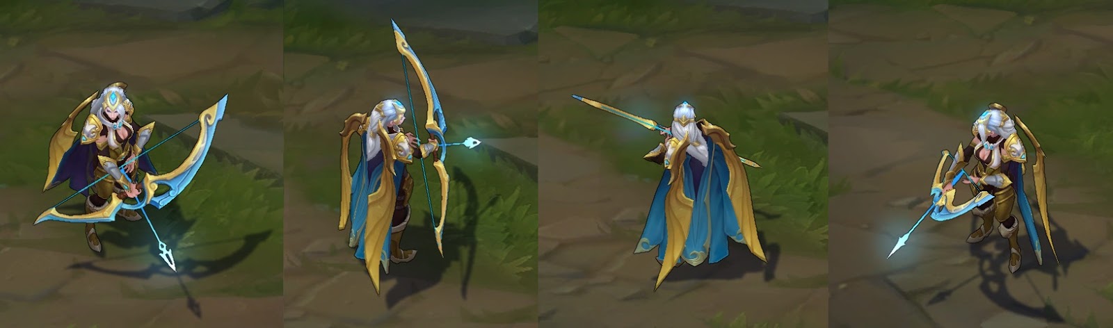 Championship Ashe chroma skin  pack for league of legends ingame picture