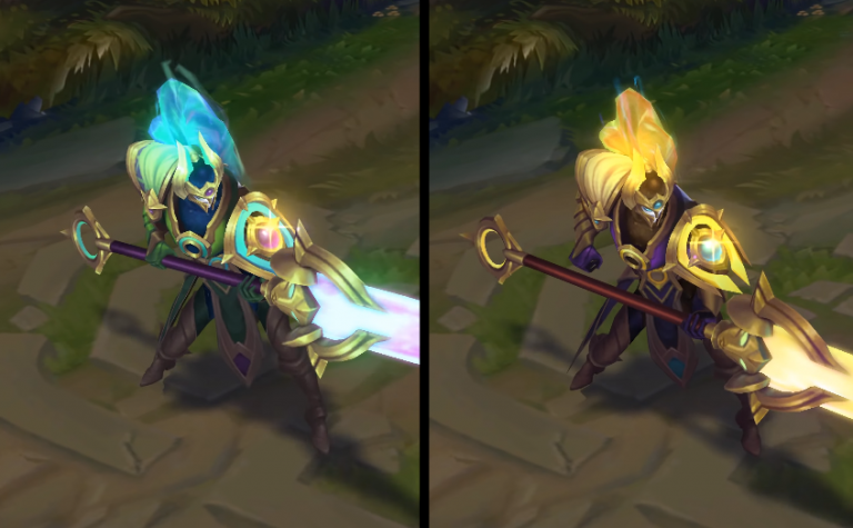 Cosmic Defender Xin Zhao Chroma skin - League of Legends skin