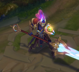 Cosmic Defender Xin Zhao Chroma skin - League of Legends skin