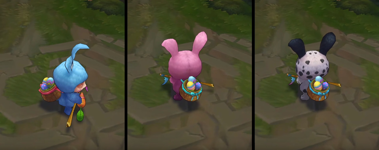 Cottontail Teemo chroma skin  pack for league of legends ingame picture