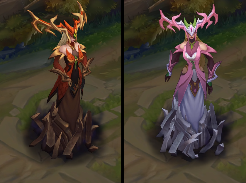 Coven Lissandra chroma skin  pack for league of legends ingame picture