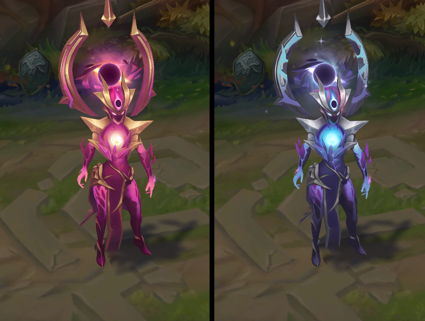 dark star karma chroma skin pack for league of legends ingame picture.