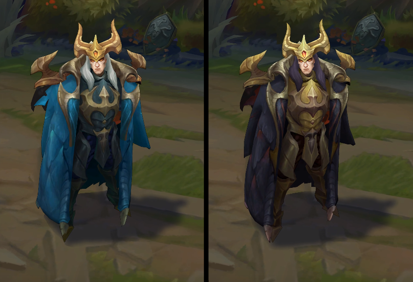 Dragon Master Swain chroma skin  pack for league of legends ingame picture
