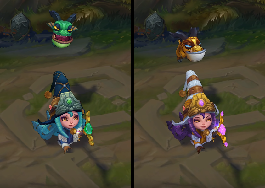dragon trainer lulu chroma skin pack for league of legends ingame picture