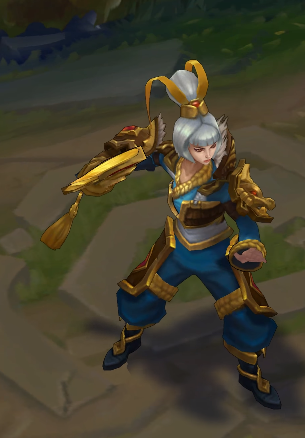 dragonblade riven chroma skin  pack for league of legends ingame picture