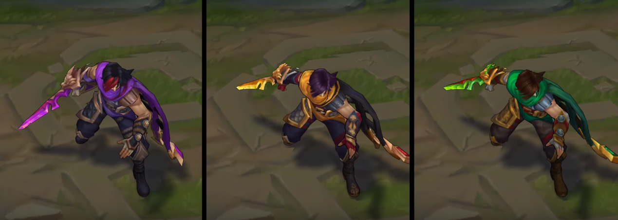 Dragonblade Talon chroma skin  pack for league of legends ingame picture