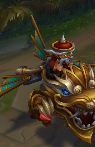 dragonwing corki chroma skin  pack for league of legends ingame picture