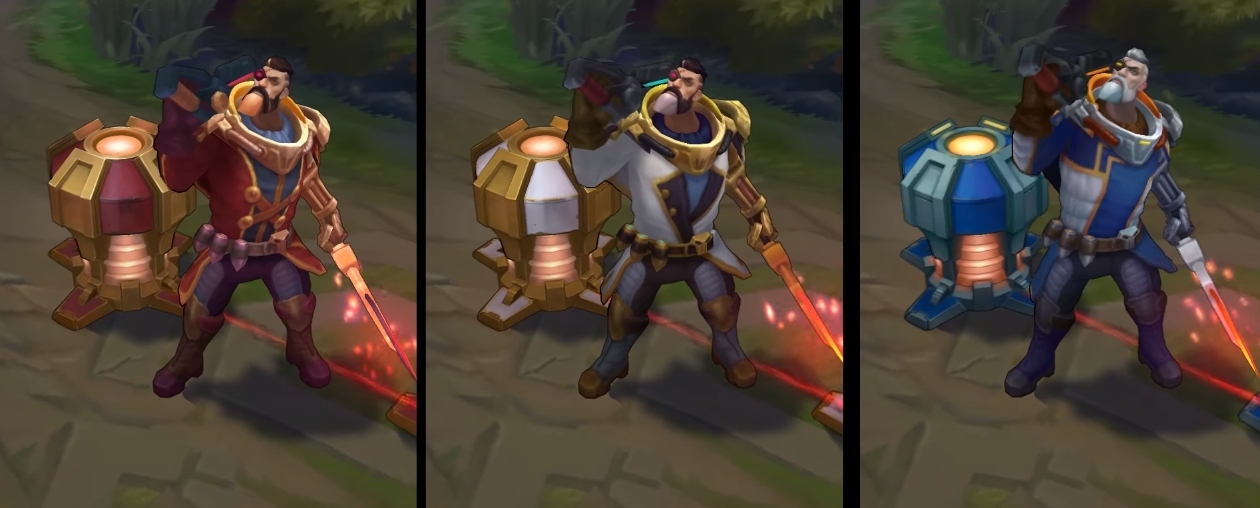 Dreadnova Gangplank chroma skin  pack for league of legends ingame picture