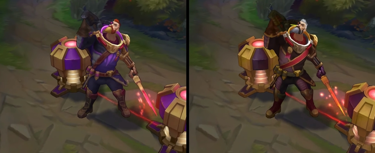 Criação Hextech - Cromas Elite das skins FPX: - Gangplank (GimGoon