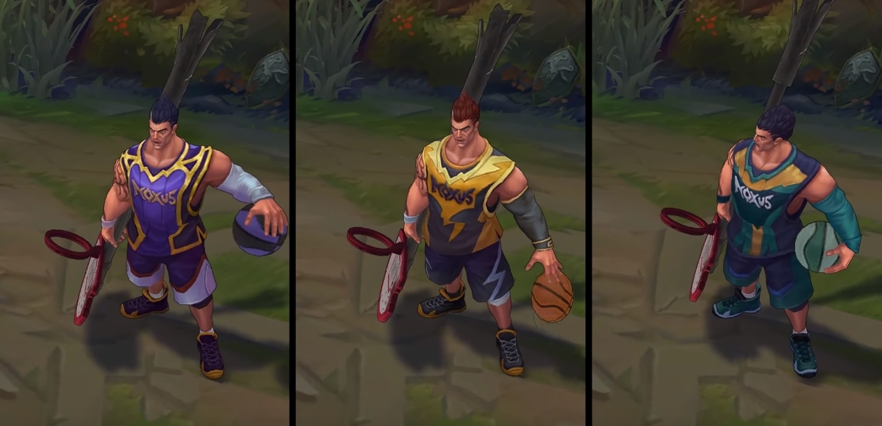 Dunkmaster Darius chroma skin  pack for league of legends ingame picture