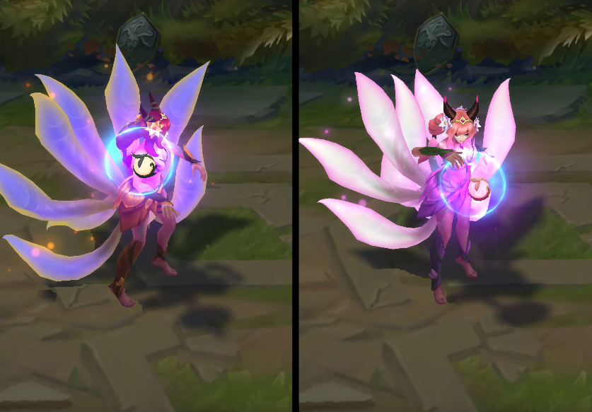 elderwood ahri chroma skin  pack for league of legends ingame picture