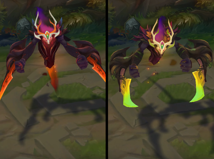 Elderwood Nocturne chroma skin  pack for league of legends ingame picture