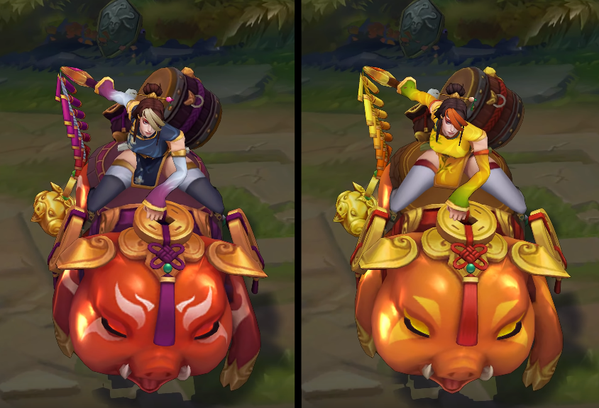 Firecracker Sejuani chroma skin  pack for league of legends ingame picture