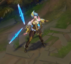 Frostblade Irelia Chroma skin - League of Legends skin