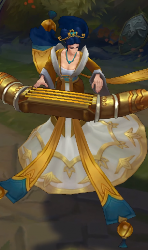 Guqin Sona Chroma skin - League of Legends skin