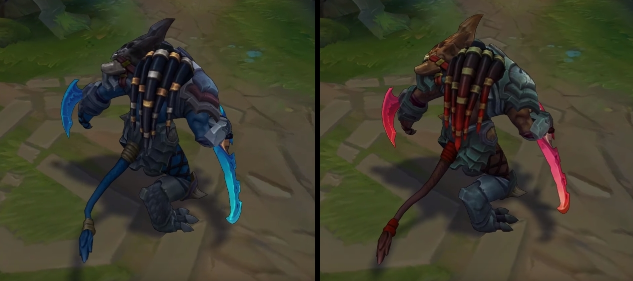 headhunter rengar chroma skin  pack for league of legends ingame picture
