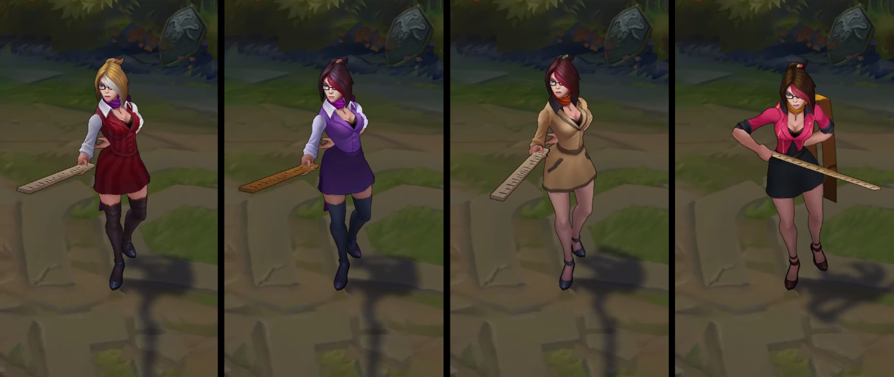 headmistress fiora chroma skin  pack for league of legends ingame picture