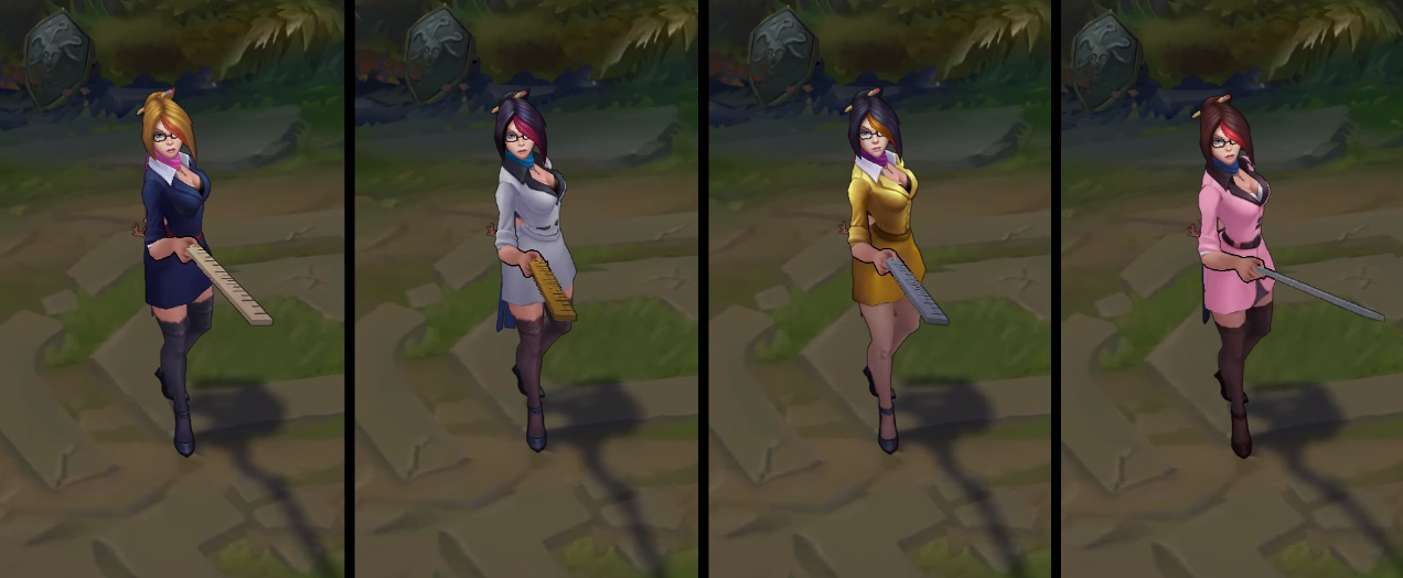 headmistress fiora chroma skin  pack for league of legends ingame picture