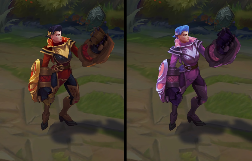 Heartbreaker Vi chroma skin  pack for league of legends ingame picture