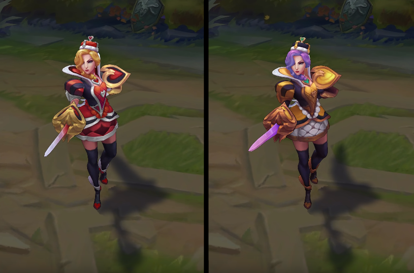 heartpiercer fiora chroma skin  pack for league of legends ingame picture
