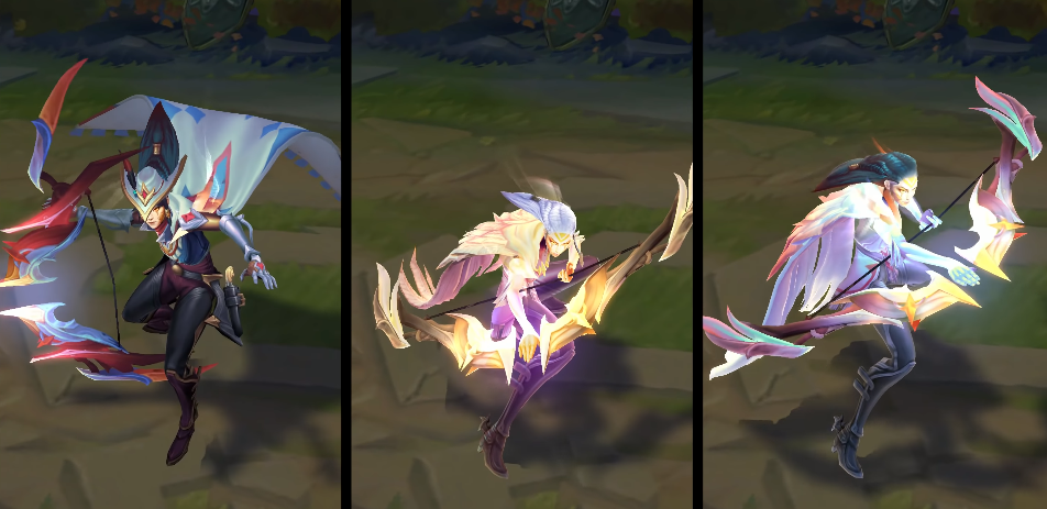 High Noon Ashe chroma skin  pack for league of legends ingame picture