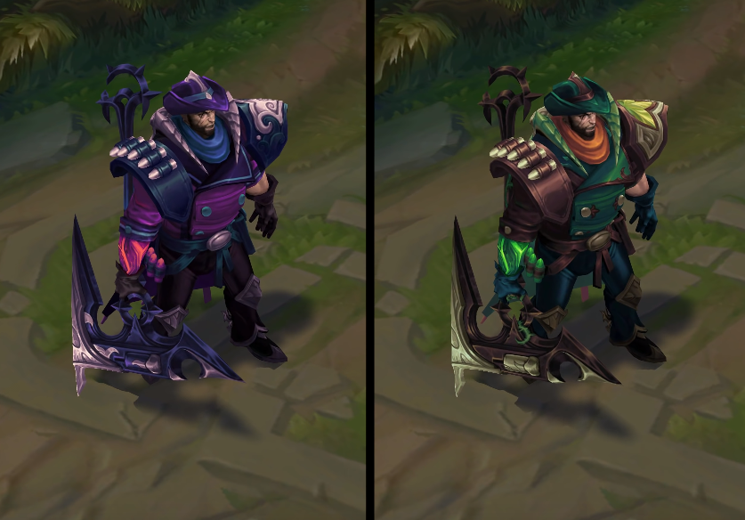 High Noon Darius chroma skin  pack for league of legends ingame picture