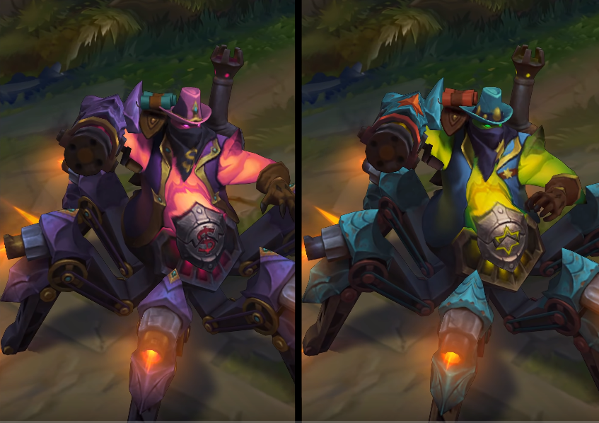 High Noon Urgot chroma skin  pack for league of legends ingame picture