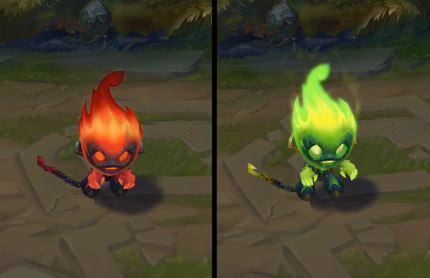 Infernal Amumu chroma skin  pack for league of legends ingame picture