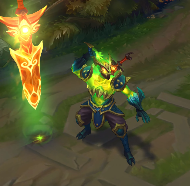 Infernal Shen chroma skin  pack for league of legends ingame picture