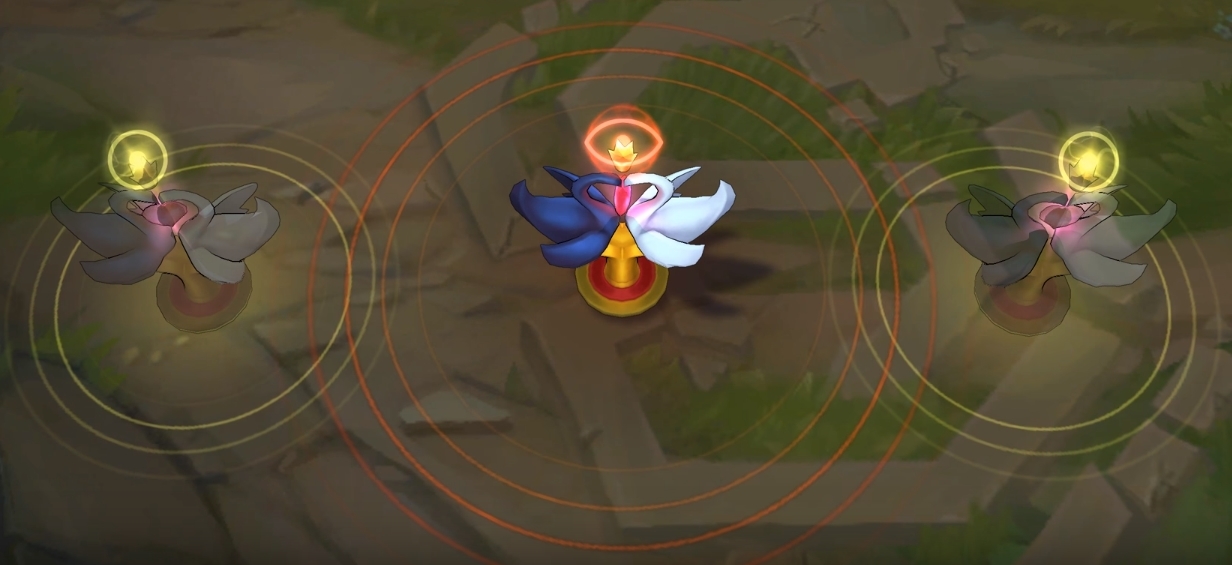 Lovebirds Ward skin for league of legends ingame picture
