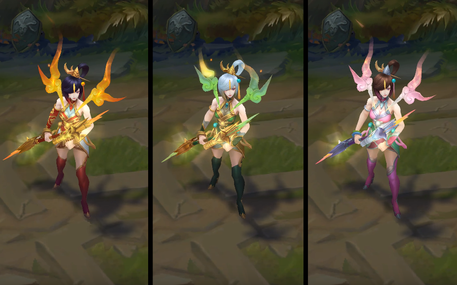 Lunar Empress Lux chroma skin  pack for league of legends ingame picture