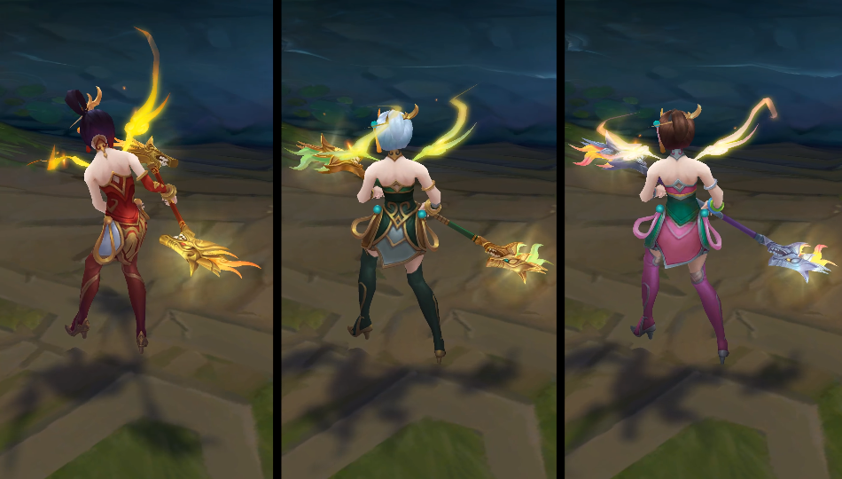 Lunar Empress Lux chroma skin  pack for league of legends ingame picture
