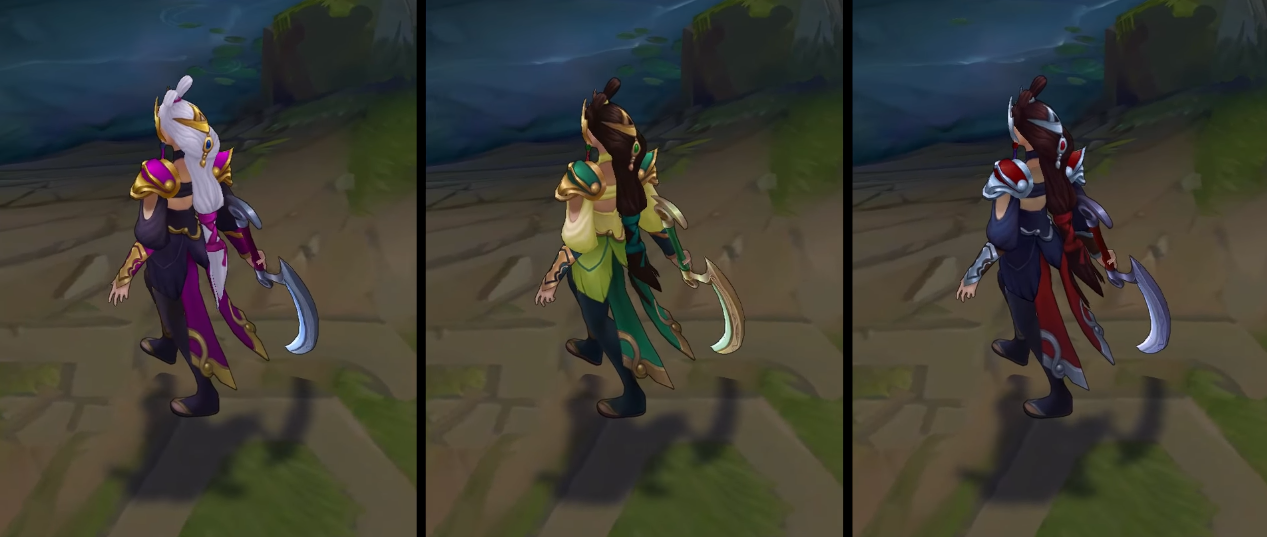 Lunar Goddess Diana chroma skin  pack for league of legends ingame picture