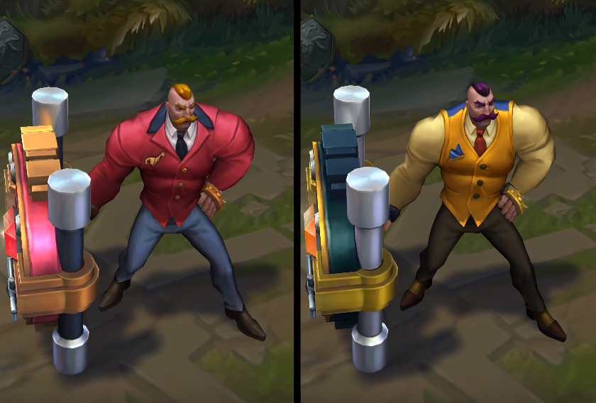 mafia braum chroma skin  pack for league of legends ingame picture