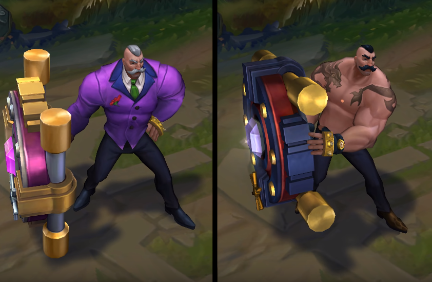 mafia braum chroma skin  pack for league of legends ingame picture