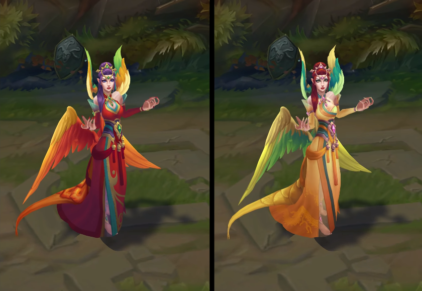 Majestic Empress Morgana chroma skin  pack for league of legends ingame picture
