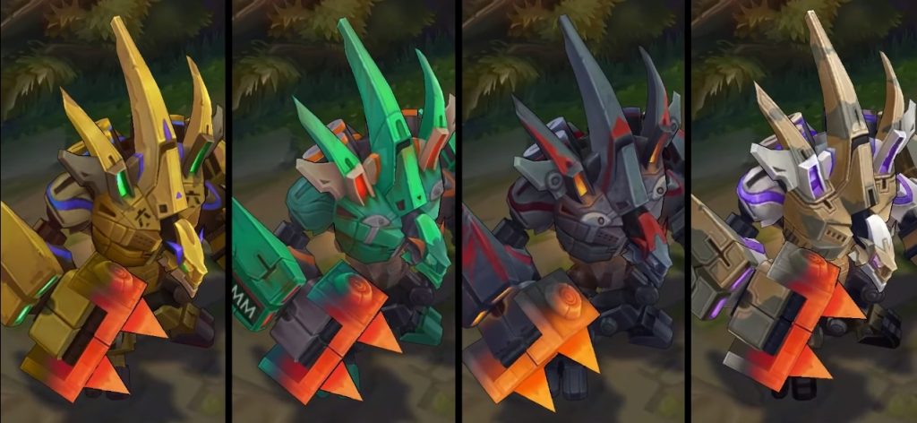 Mecha Malphite Chroma skin - League of Legends skin