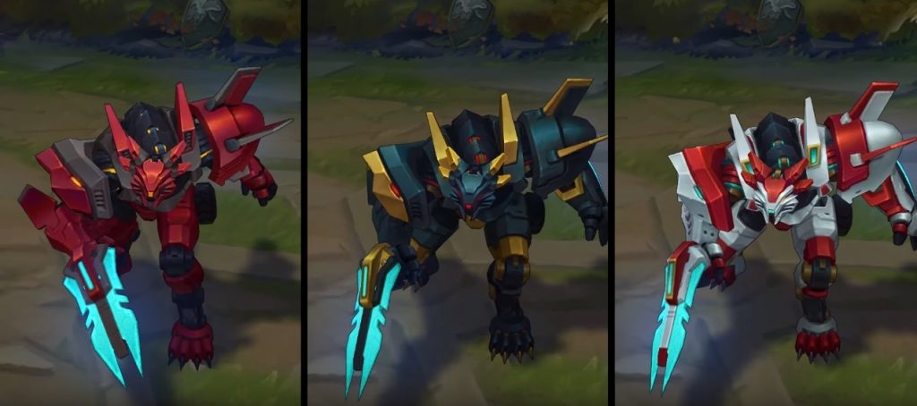 Mecha Rengar Chroma skin - League of Legends skin