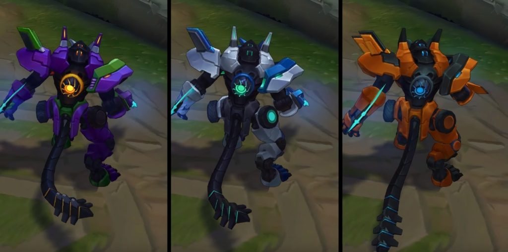 Mecha Rengar Chroma skin - League of Legends skin