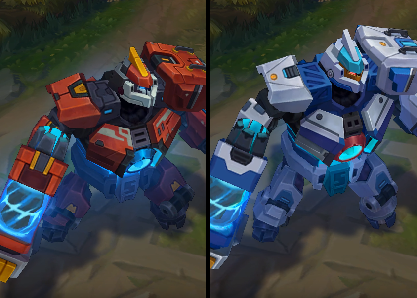 mecha zero sion chroma skin  pack for league of legends ingame picture