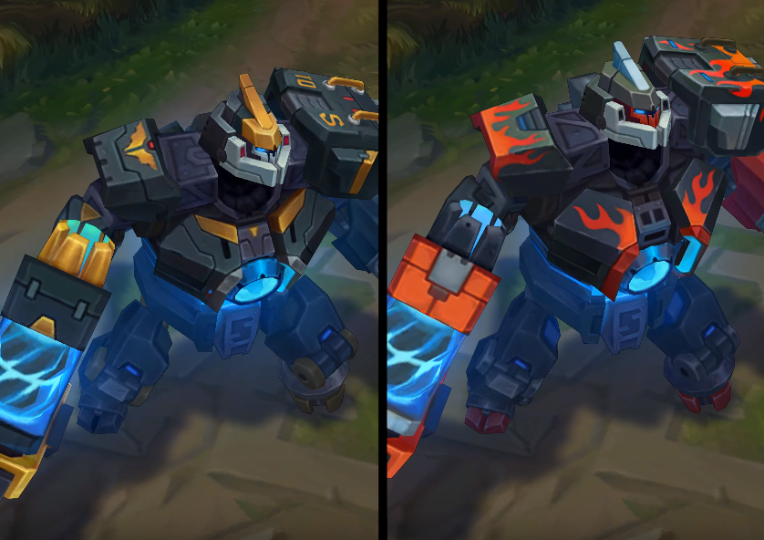 mecha zero sion chroma skin  pack for league of legends ingame picture