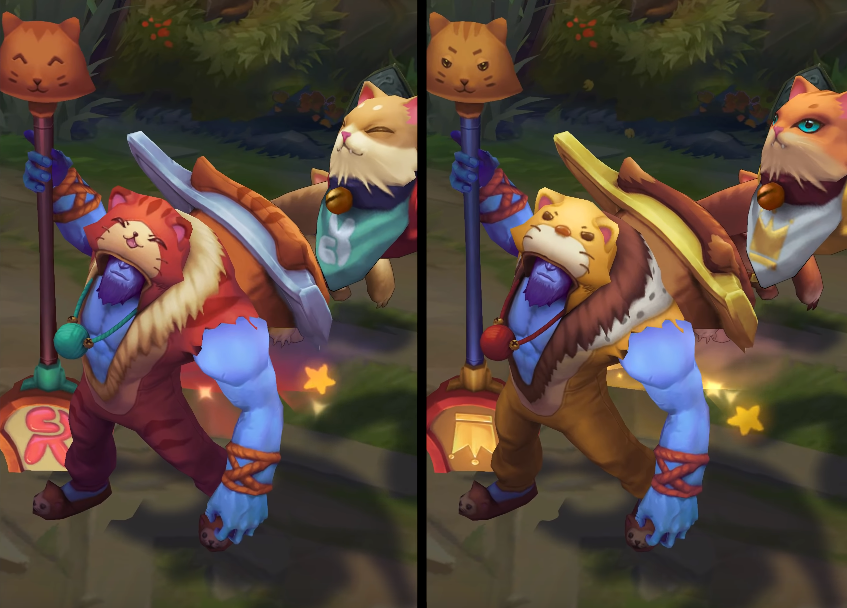 Meowrick chroma skin  pack for league of legends ingame picture
