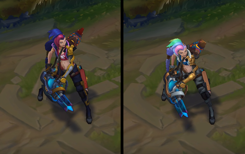 odyssey jinx chroma skin  pack for league of legends ingame picture