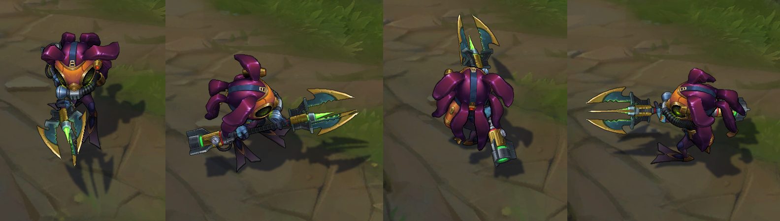 Omega Squad Fizz chroma skin  pack for league of legends ingame picture