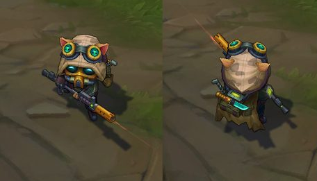 Omega Squad Teemo chroma skin  pack for league of legends ingame picture