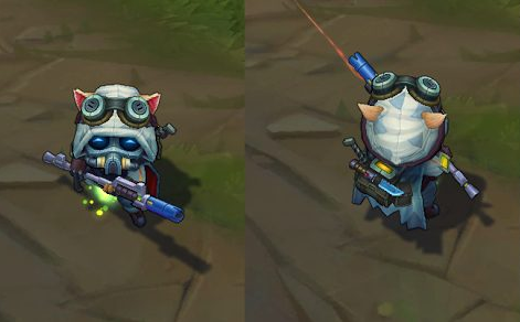 Omega Squad Teemo chroma skin  pack for league of legends ingame picture
