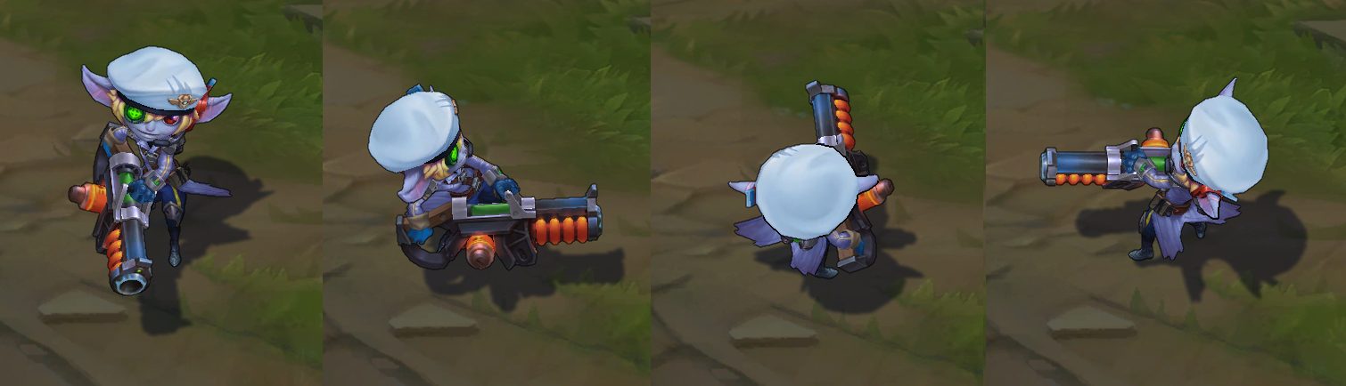 Omega Squad Tristana chroma skin pack for league of legends ingame picture