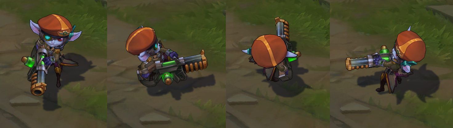 Omega Squad Tristana chroma skin  pack for league of legends ingame picture